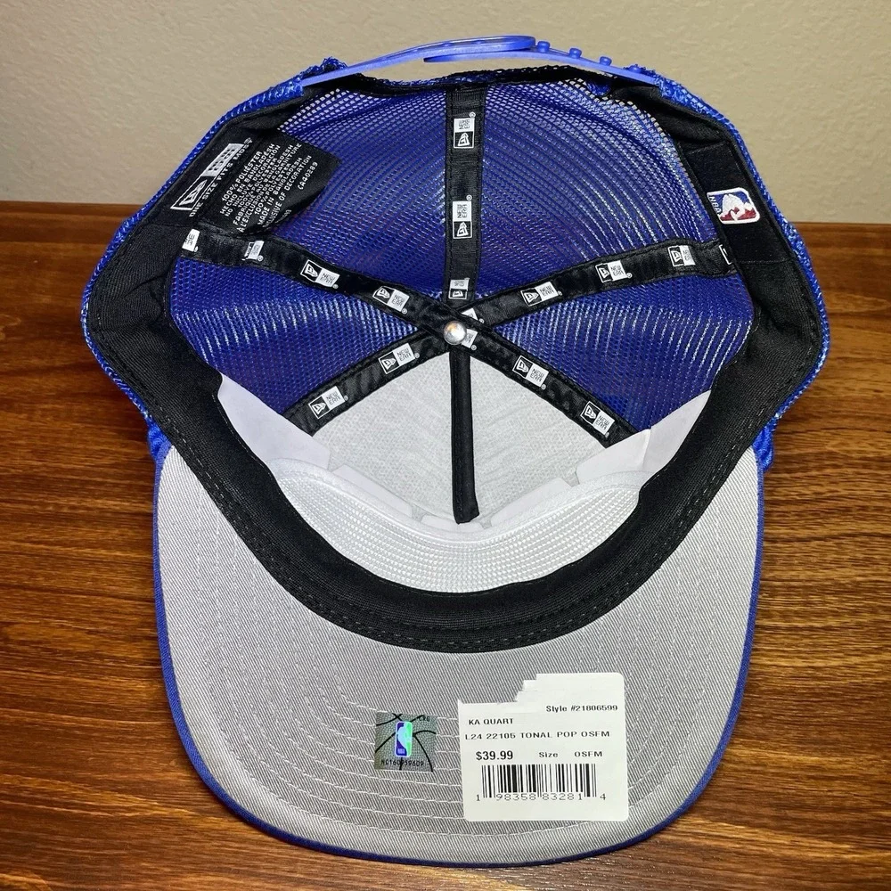 New Era Dallas Mavericks The Golfer Rope Hat Blue Foam Snapback Adjustable Cap